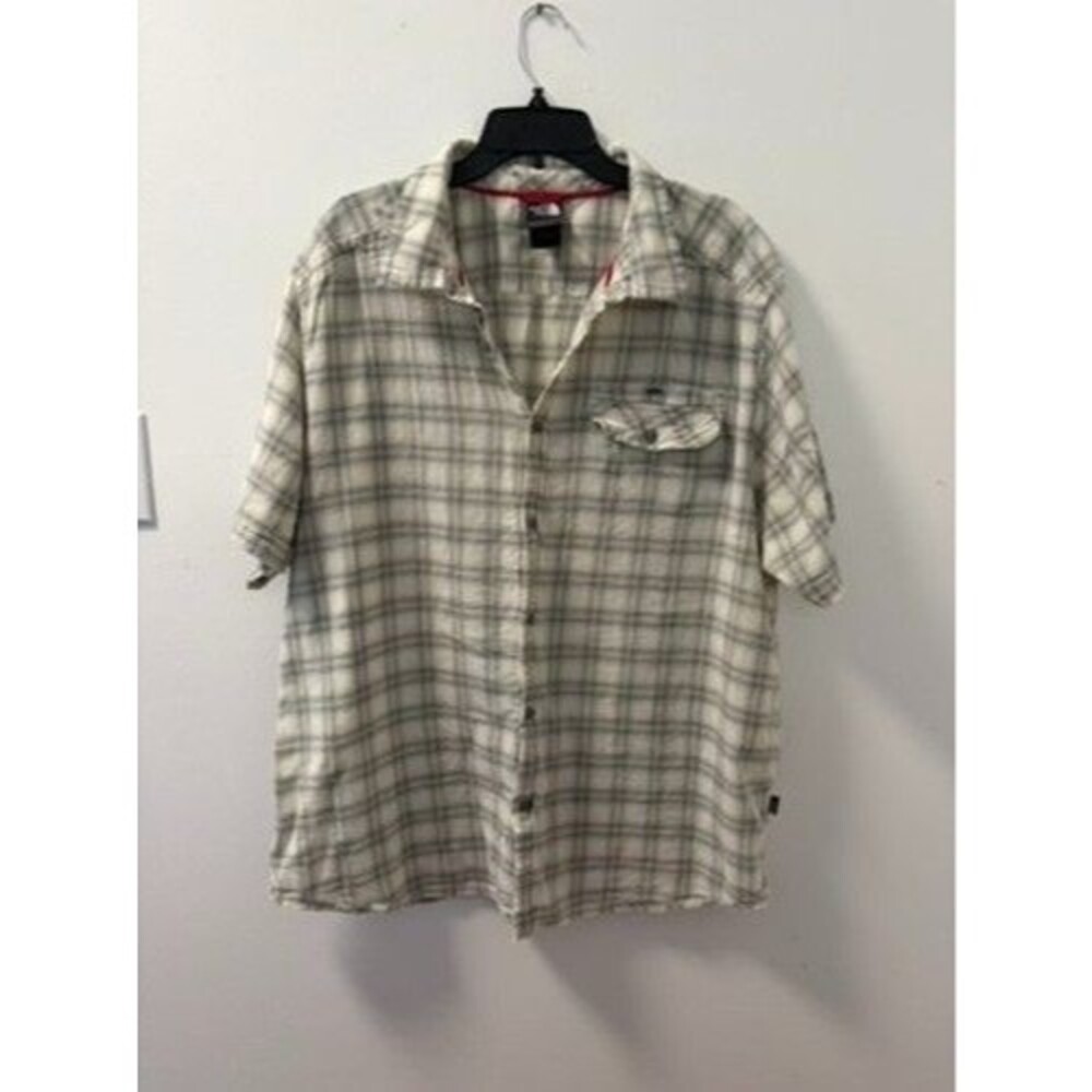 The North Face Mens XXL Multicolor Button-Up Button Front Shirt Short Sleeve